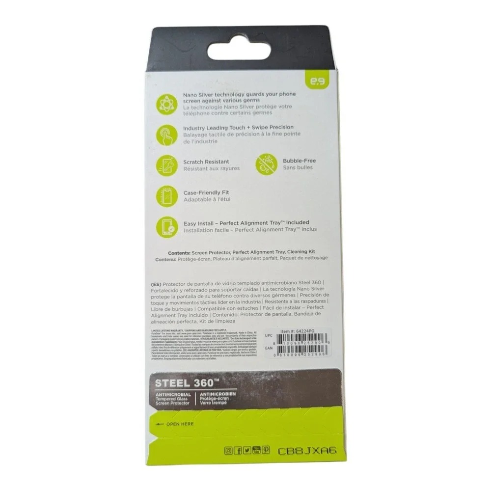 F3. PureGear Tempered Glass Screen Protector Apple iPhone‎ 14 Pro Max (No Notch)